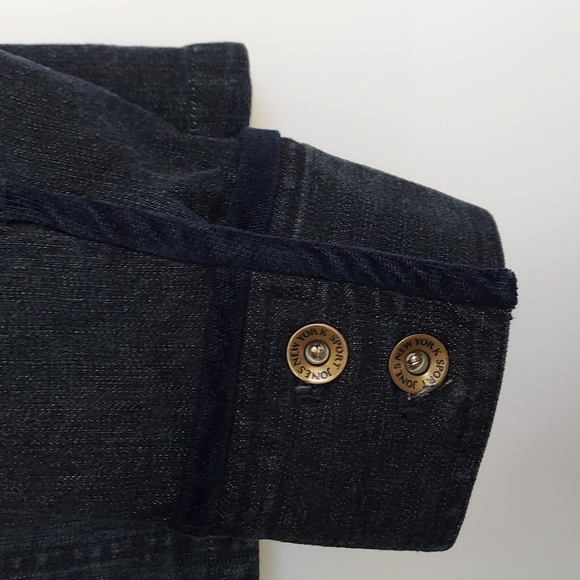 Jones new york  strech jean jacket womens size XL - Picture 4 of 8